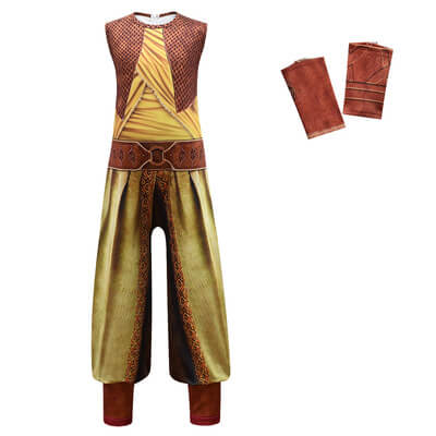 Kids Raya Costume Dragon Princess Raya Cosplay Outfit Battle Suit