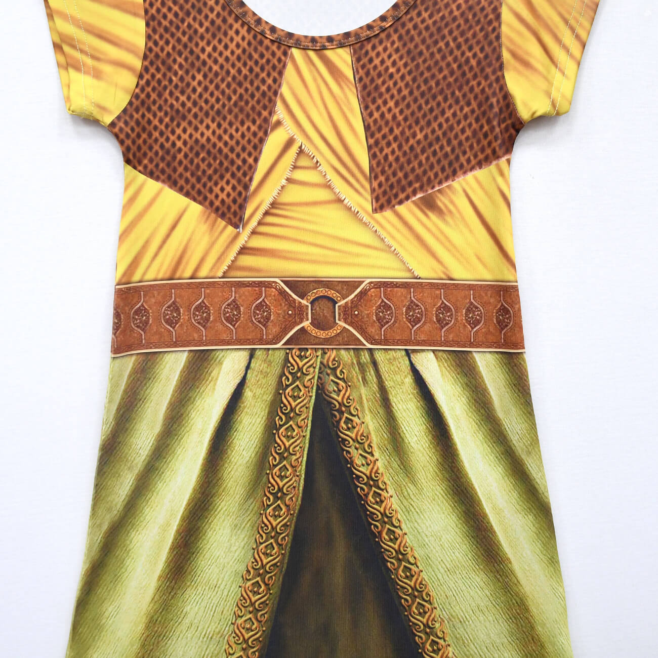 Kids Raya Cosplay Outfit Girls Princess Warrior Dress Up Halloween Costume