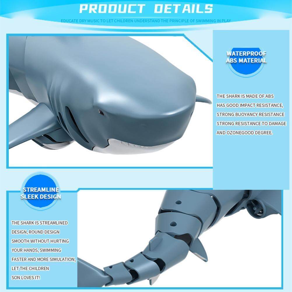 Simulation Shark Remote Toy Spoof Jokes Interesting Prank Toys Remote Control Racing Boat
