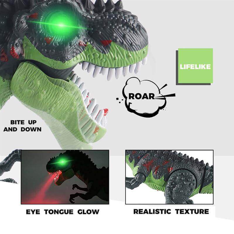 Realistic Remote Control Dinosaur Walking Spray Simulation T-Rex Robot Dinosaur Toy