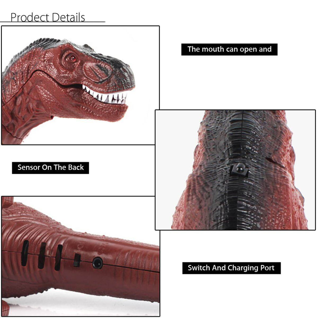 Realistic Infrared Remote Control Walking Dinosaur Best Tyrannosaurus Robot Gift For Kids