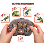 Kids RC Dinosaur Toy Remote Control Dinosaur T-Rex With LED Light Up, Walking & Roaring Realistic Dinosaur Toys