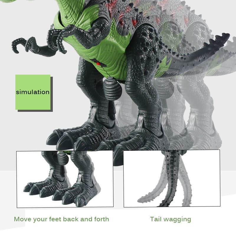 Realistic Remote Control Dinosaur Walking Spray Simulation T-Rex Robot Dinosaur Toy