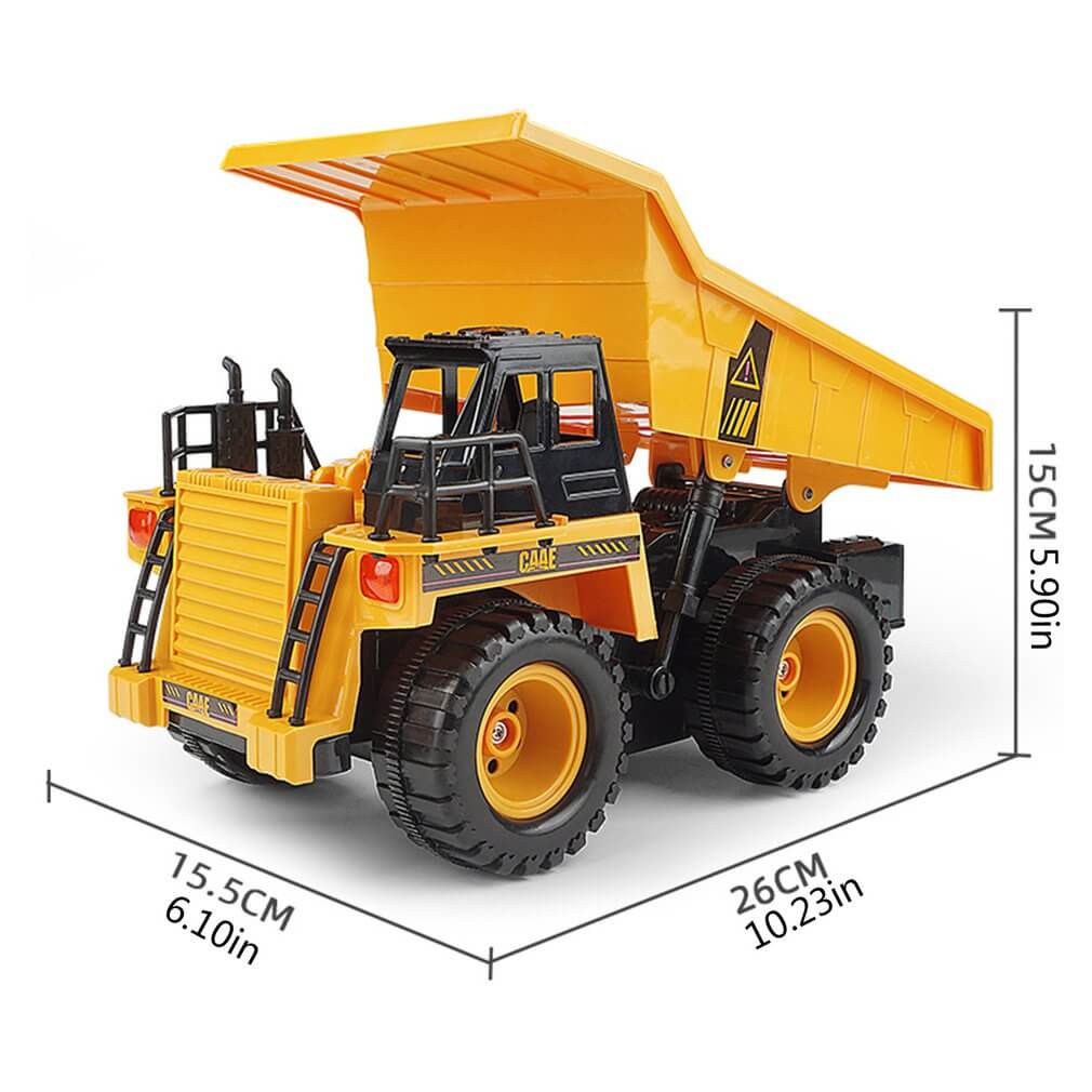 1:22 2.4Ghz 6CH RC Dump Truck Engineering Car Heavy Duty Construction Vehicle With Light Sound