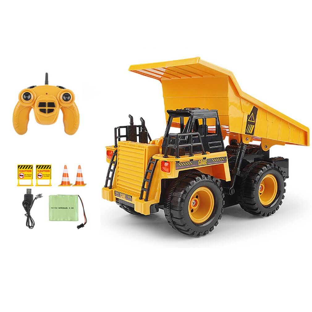 1:22 2.4Ghz 6CH RC Dump Truck Engineering Car Heavy Duty Construction Vehicle With Light Sound