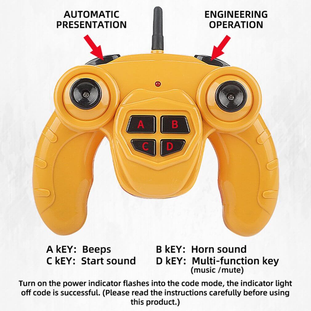 1:22 2.4Ghz 6CH RC Dump Truck Engineering Car Heavy Duty Construction Vehicle With Light Sound