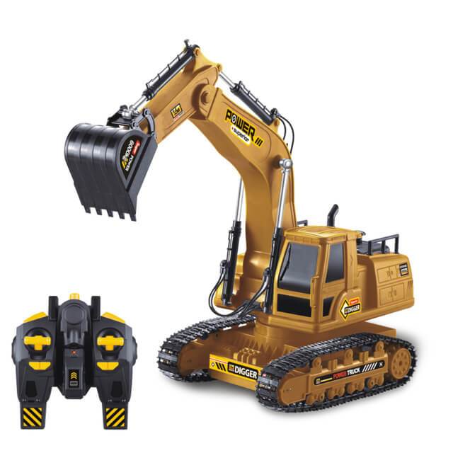 Remote Control Heavy Duty Excavator Construction Toy Engineering Car Caterpillar Tractor