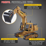 Remote Control Heavy Duty Excavator Construction Toy Engineering Car Caterpillar Tractor
