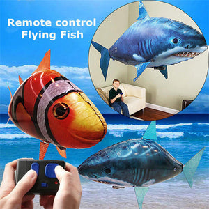 Remote Control Shark Toys RC Air Swimming Fish Toy RC Flying Air Balloons Remote Control Animals Nemo Clown Gifts For Children