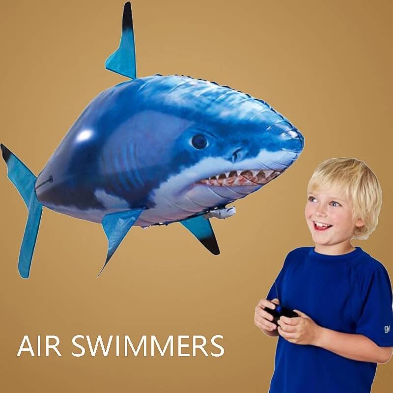 Remote Control Shark Toys RC Air Swimming Fish Toy RC Flying Air Balloons Remote Control Animals Nemo Clown Gifts For Children