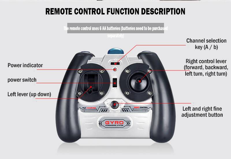 S107E Remote Control Helicopter 2.4GHz Gyro Altitude Hold Airplane RC Anti-Fall Plane