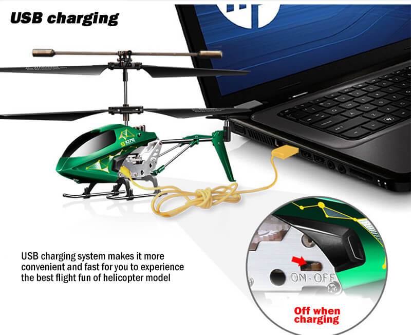 S107E Remote Control Helicopter 2.4GHz Gyro Altitude Hold Airplane RC Anti-Fall Plane