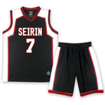 SEIRIN High School Black Jersey No. 10 11 4 5 6 7 8 9 Kuroko's Basketball Cosplay Basketball Uniform