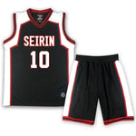 SEIRIN High School Black Jersey No. 10 11 4 5 6 7 8 9 Kuroko's Basketball Cosplay Basketball Uniform