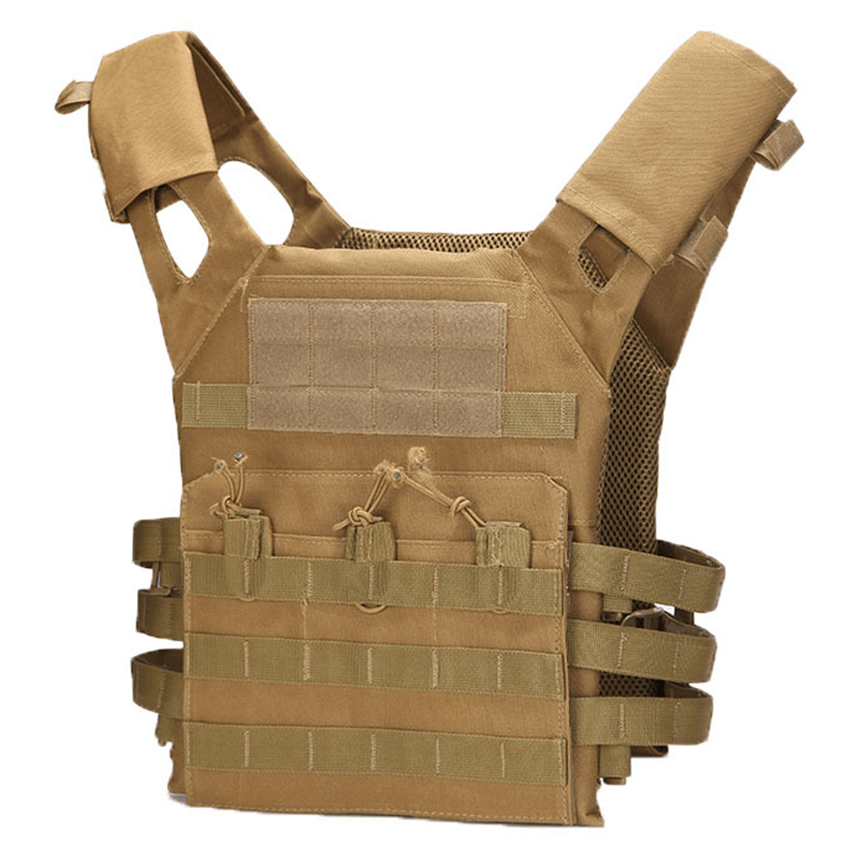 Tactical MOLLE Vest Airsoft Paintball Vest Adjustable CS Field Training Vest Chest Protector