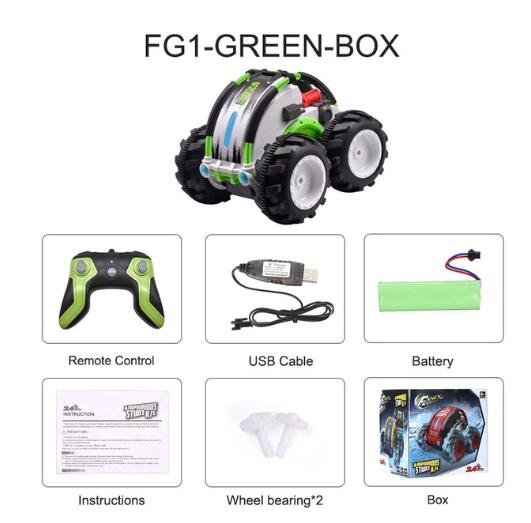 4WD Double Sided 360° Flip and Spin Stunt Amphibious Remote Control Racing Drift Car