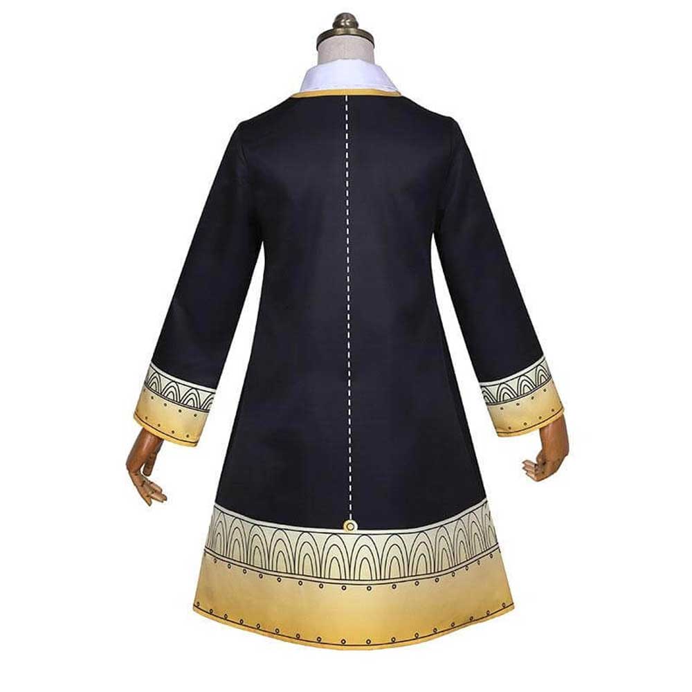 Anya Costume The Spy Child Cosplay Dress and Socks Headwear Full Set