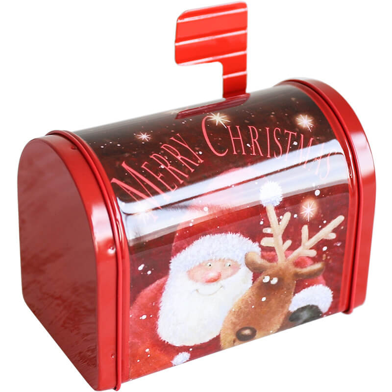 Santa's Mailbox Letter to Santa Enchanted Metal Red Mail Box Christmas Decorations
