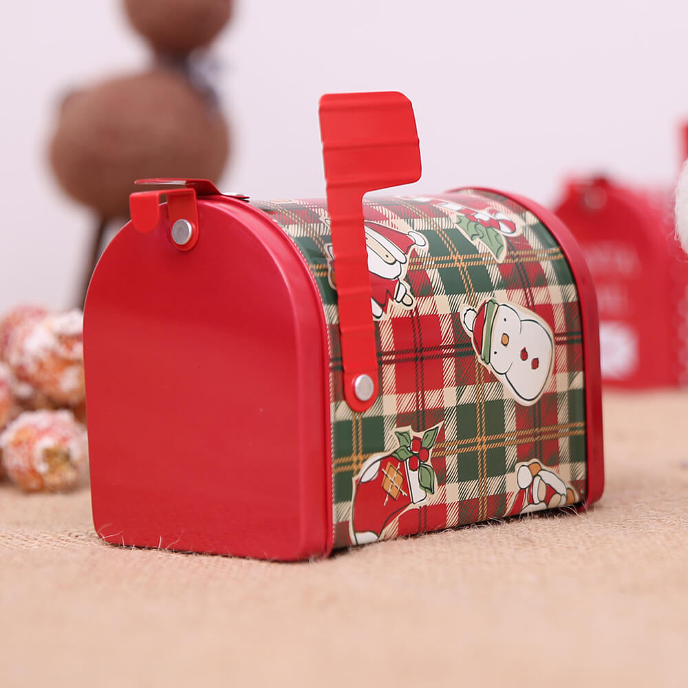 Santa's Mailbox Letter to Santa Enchanted Metal Red Mail Box Christmas Decorations