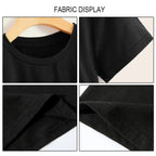 Dargon Short Sleeve Crop Top and Shorts Sweat Suits Two Piece