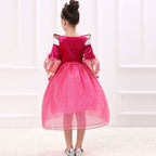 Princess Aurora Dress Girls Fairy Tale Outfits Halloween Cosplay Costume