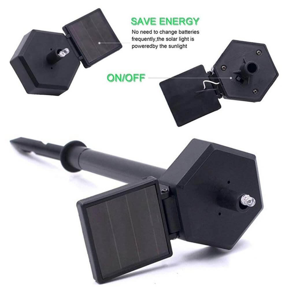 Solar Snowman Led Lamps 2-Pack Garden Lights Christmas Decoration