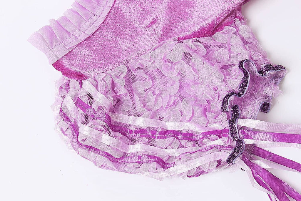 Girls Princess Dress Longest Hair Princess Outfit  Fairy Tales Cosplay Costume