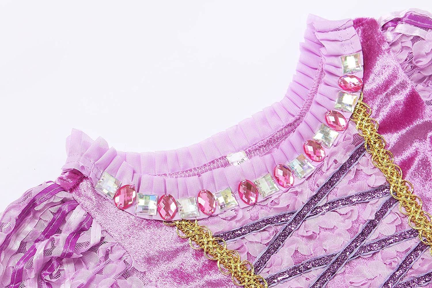 Girls Princess Dress Longest Hair Princess Outfit  Fairy Tales Cosplay Costume