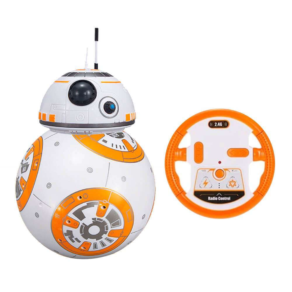2.4G Remote Control Robot Smart Star Wars BB8 Robot With Music Sound Moveable Doll