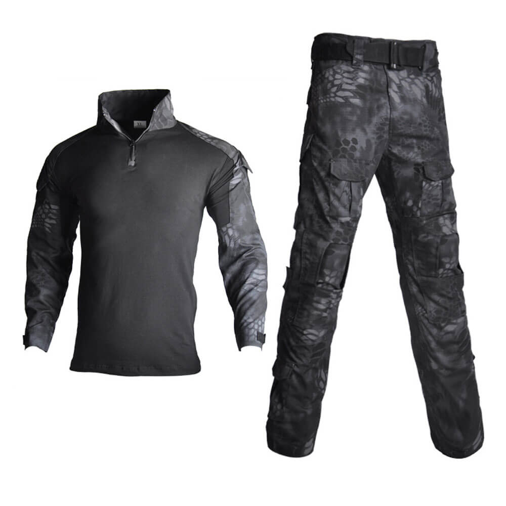 Tactical Combat Uniform Training Uniform Airsoft Paintball Camo Shirts and Pants