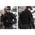 Tactical MOLLE Vest Airsoft Paintball Vest Adjustable CS Field Training Vest Chest Protector