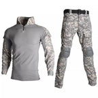 Tactical Combat Uniform Training Uniform Airsoft Paintball Camo Shirts and Pants