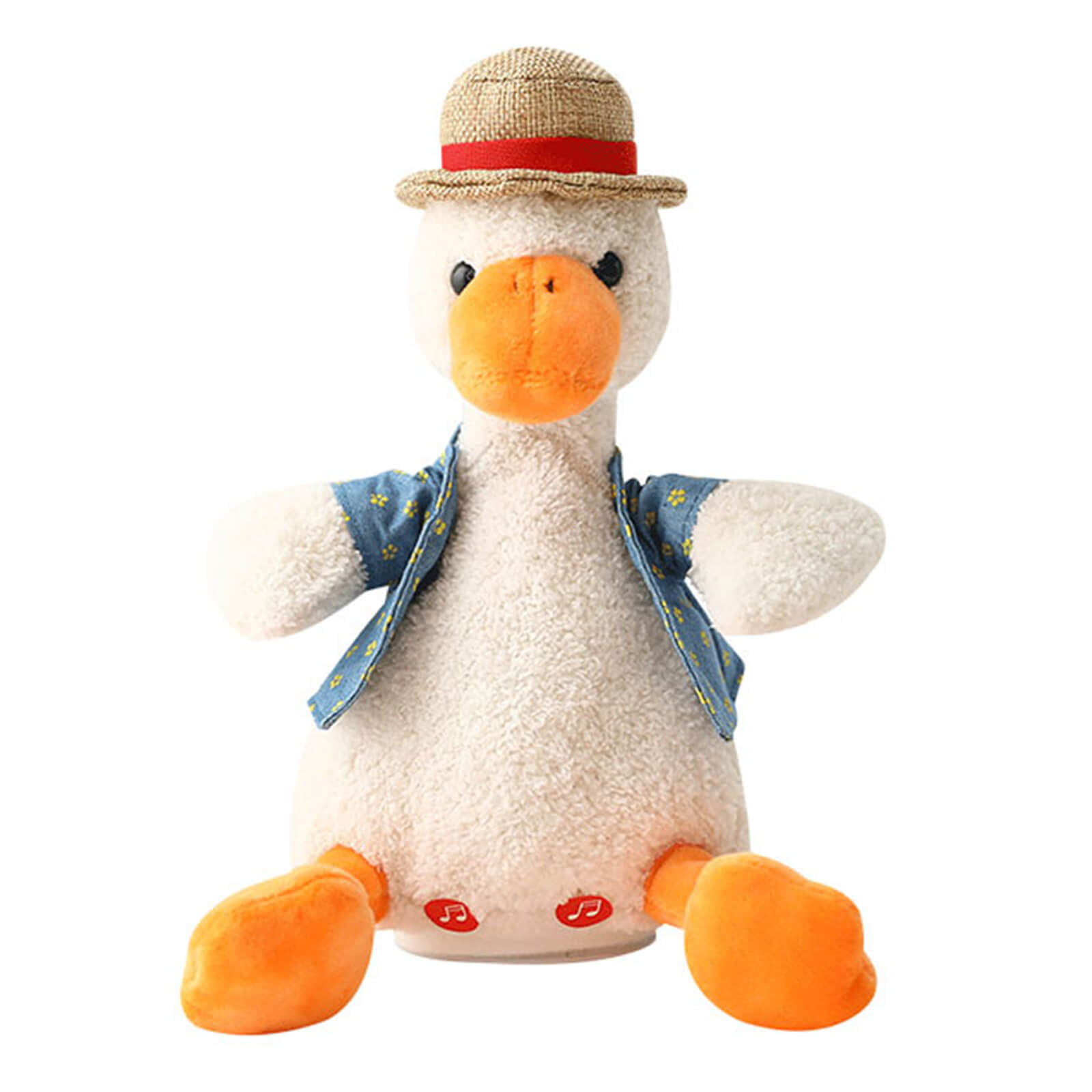 14" Super Soft Cuddly Talking Animal Duck Doll Plush Toy, Christmas Gift for Kids