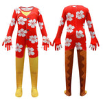 Boys Girls The Bad Guys Mr. Snake Costume Red Flower Shirts Jumpsuit Mask Full Set for Cosplay