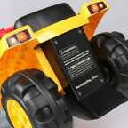 Kids Ride-on Excavator Toys Outdoor Digger and Bulldozer Truck With Safety Helmet and Simulation Sound