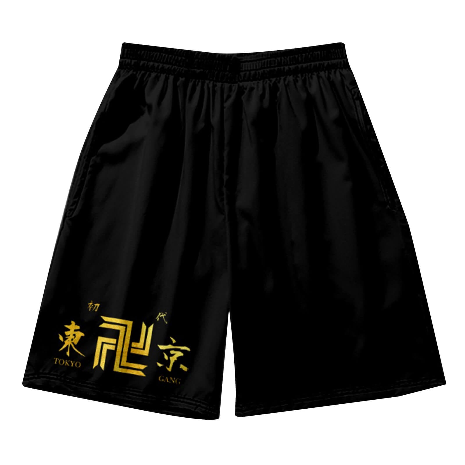 Tokyo Revengers Cosplay Shorts Loose Casual Shorts Unisex Elastic Waist Pants