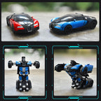 1:14 Remote Control Transformer Robot Car Toys Gesture Sensing RC Car Transforming with Sounds, LED Lights