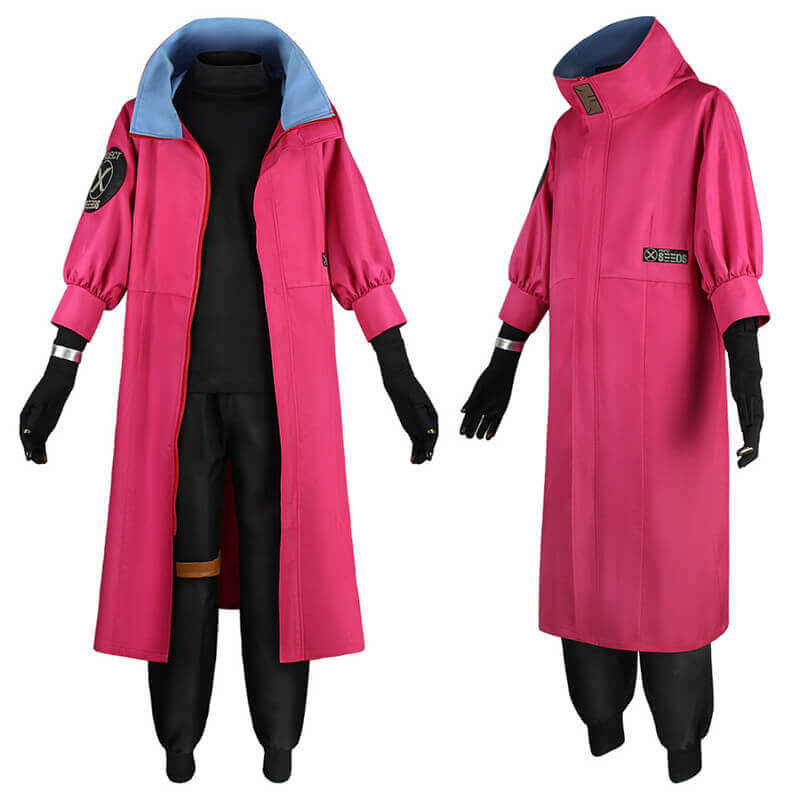 Vash The Stampede Cosplay Costume Halloween Cosplay Outfit with Gloves and Glasses for Adult