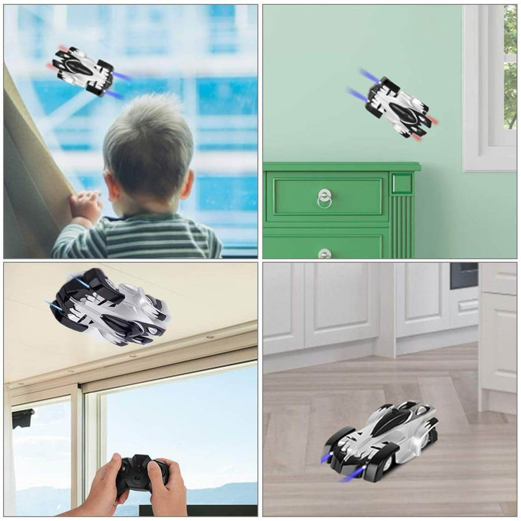 Wall Climbing RC Car Remote Control Toy 360° Rotating Stunt Car