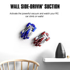 Wall Climbing RC Car Remote Control Toy 360° Rotating Stunt Car