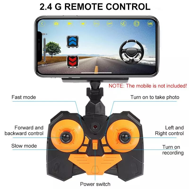 Kids RC Car With Camera 2.4G WIFI Camera App Remote Control Car Off-Road Drift Buggy