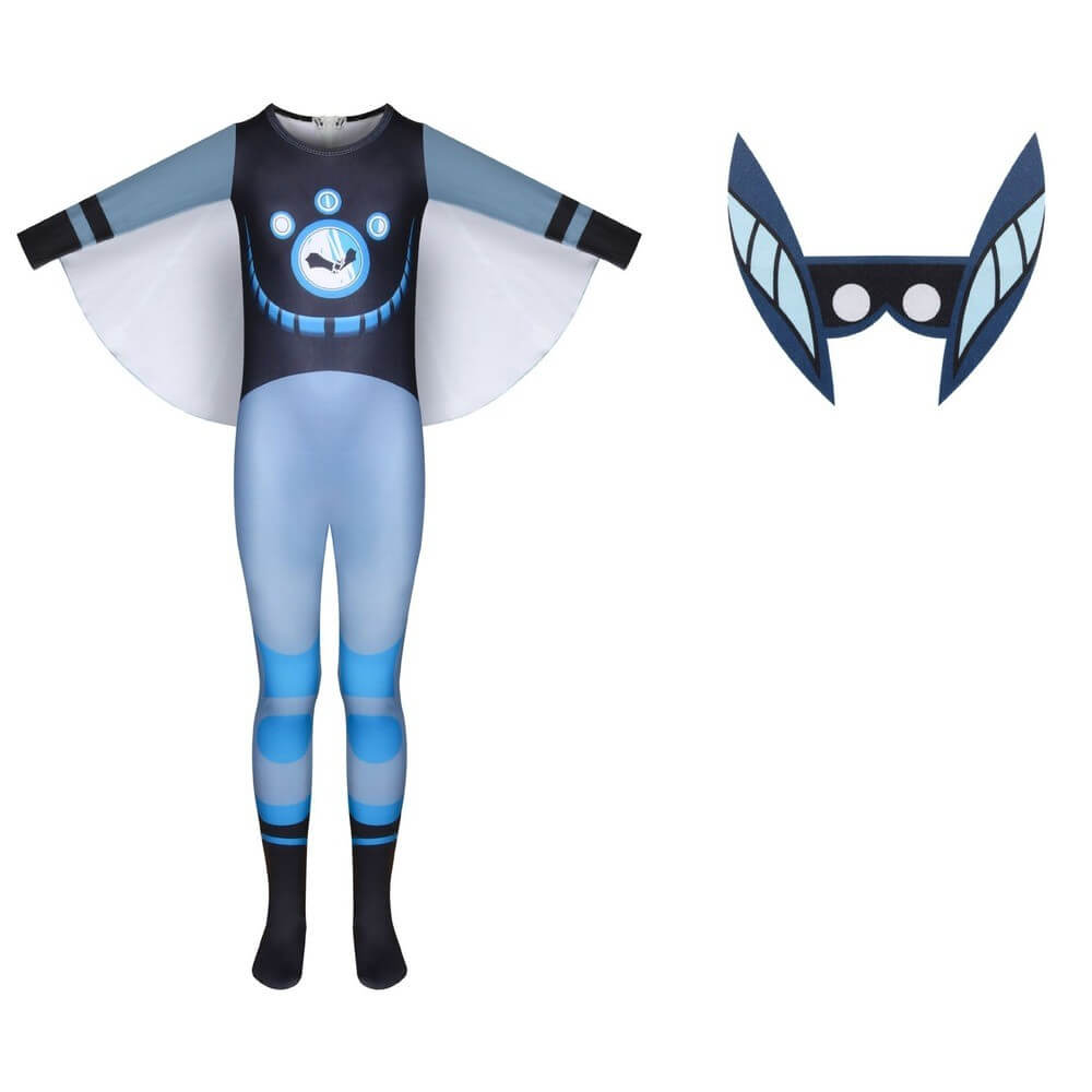 Wild Kratts Costume Creature Power Suit Jumpsuit and Mask Kids Halloween Fancy Dress
