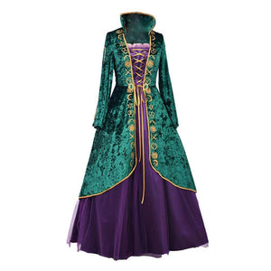 Winifred Sanderson Costume Hocus Pocus Sanderson Sister Cosplay Outfit Witch Dress for Halloween