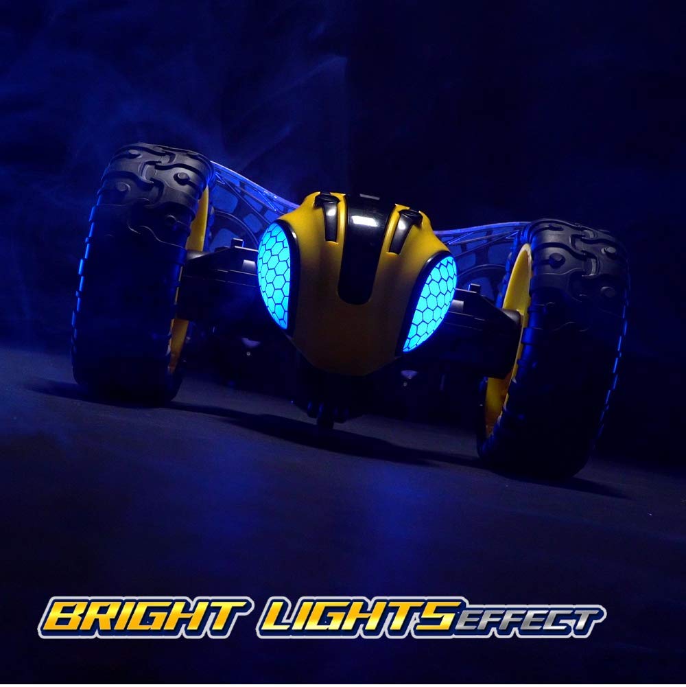 1:14 High Speed RC Car Lighting Remote Control Bumblebee Stunt Race Car