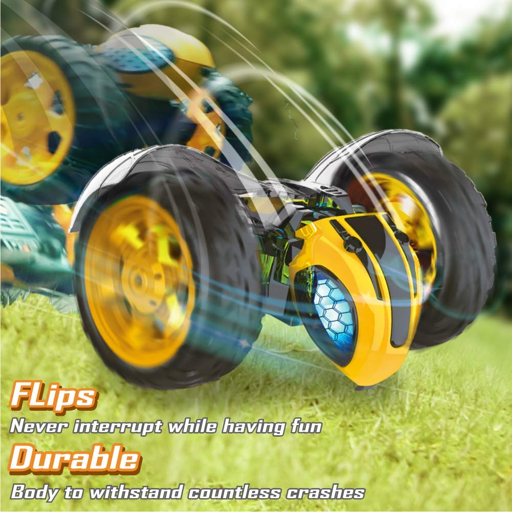 1:14 High Speed RC Car Lighting Remote Control Bumblebee Stunt Race Car