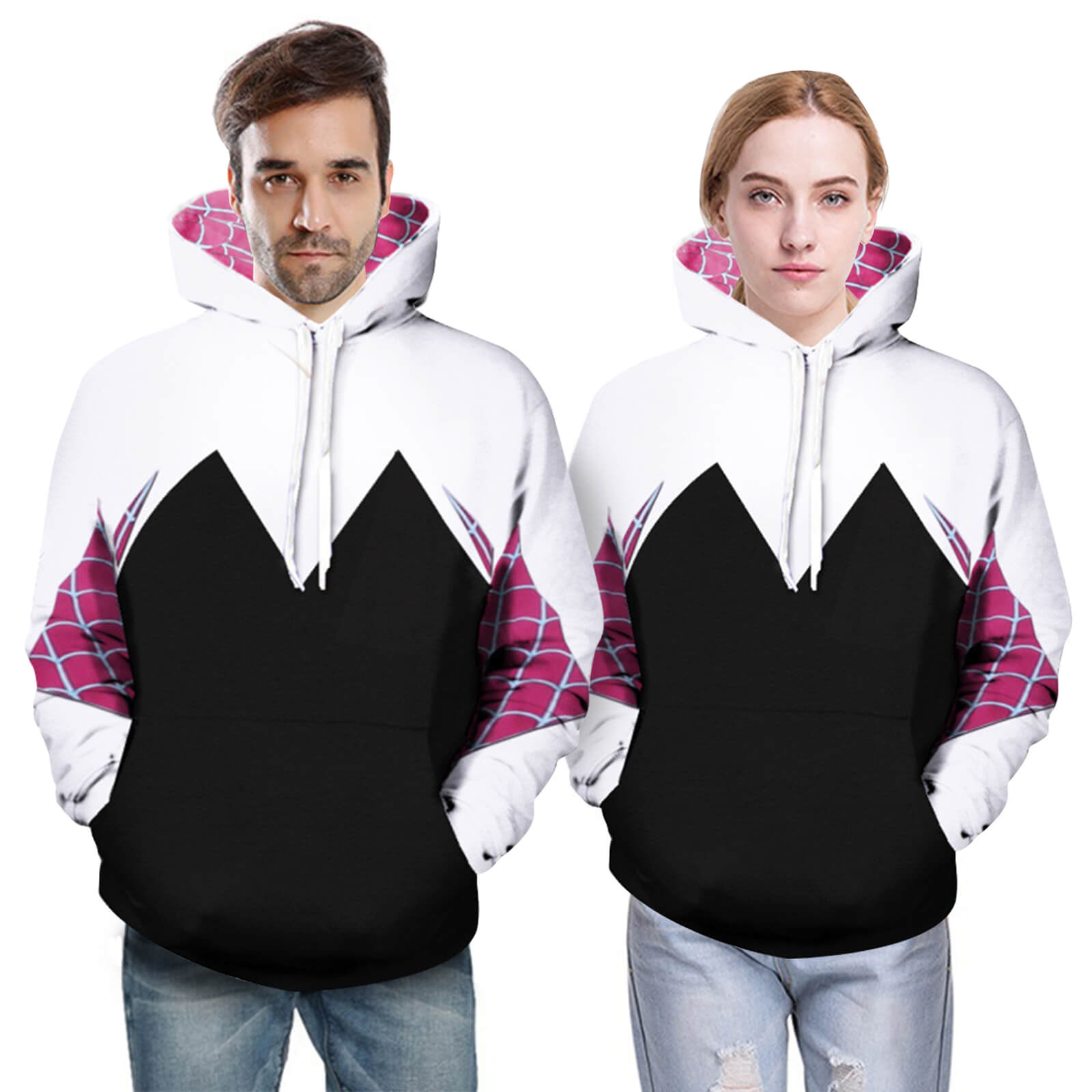 Adult Gwen Hoodie Unisex Long Sleeve Zip-up Pullover Plus Size Sweatshirt