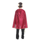 Kids Adult Prince/King Costume Charming Royal Outfit with Gold Crown for Halloween Dress Up