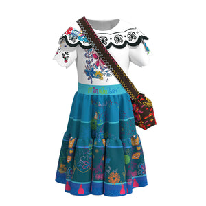 Madrigal Family Dresses Magical Princess Cosplay Dress Halloween Party Dress Up Costume