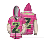 Adult Zombie Costume Zip Up Sweatshirt Pullover Hoodie Fashion Cloak Round Neck T-shirt for Men Women