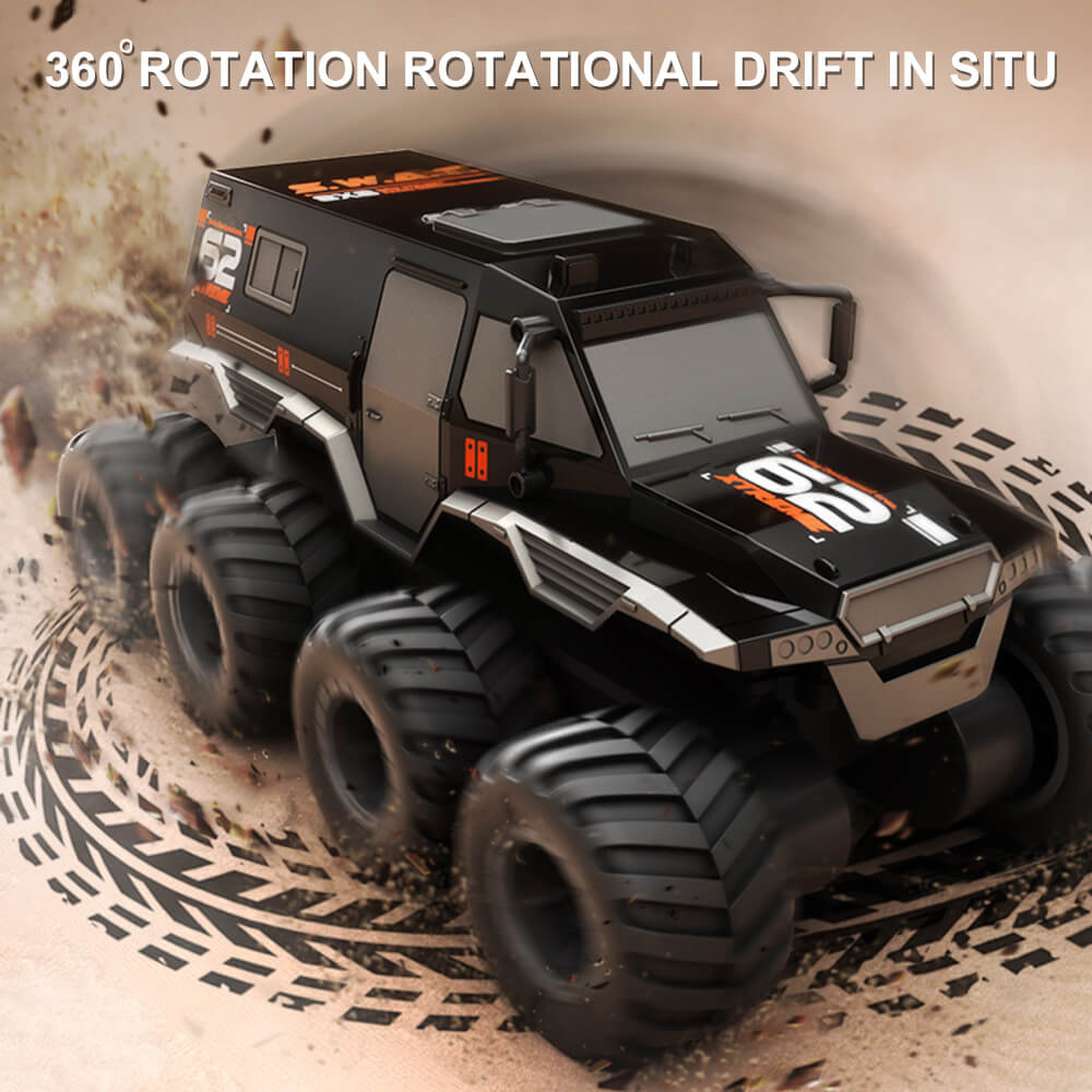 1/12Amphibious RC Car 8WD Off-Road Waterproof RC Truck Boys All Terrain Remote Control Car RC Toys
